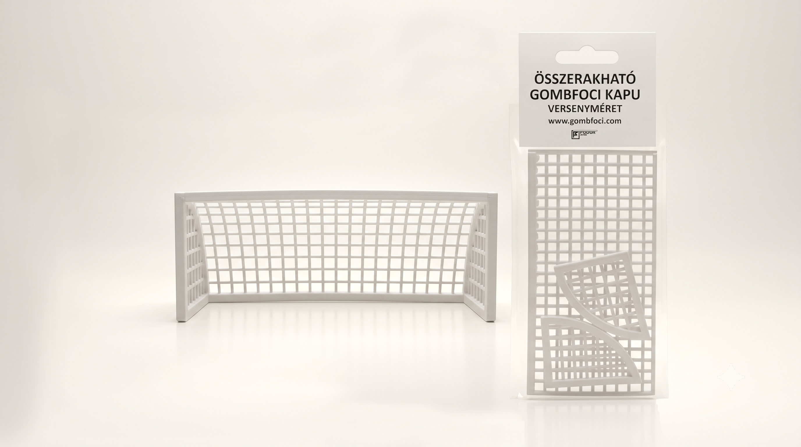 Önálló gombfoci kapu, korongokkal